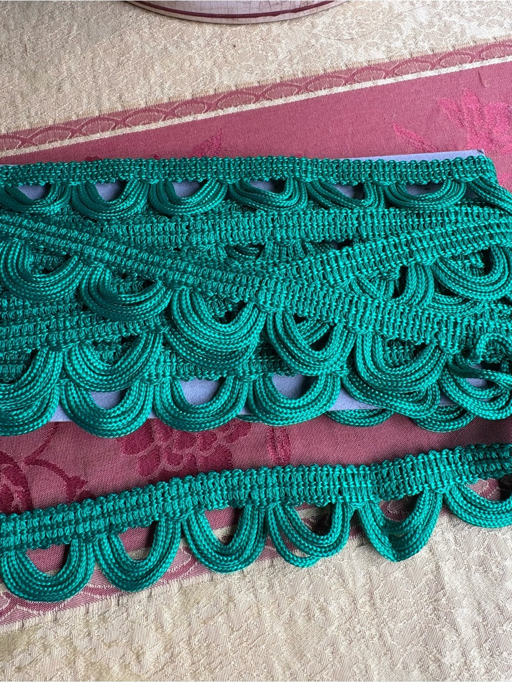 Green Grosgrain Ribbon Trim 
Bright Kelly
5 5/6 yards